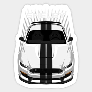 Ford Mustang Shelby GT350 2015 - 2020 - White - Black Stripes Sticker